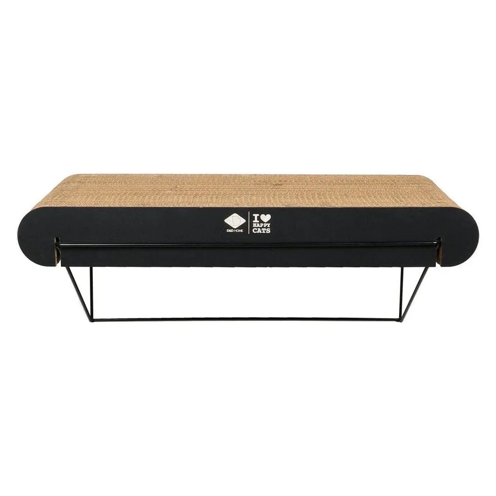 DAVID L - Cardboard wall shelf L - 60x29x24cm Brown/Black