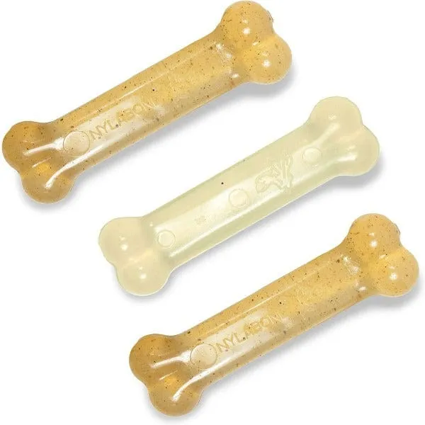 Nylabone FlexiChew Triple Pack Chicken & Original Flavored Dog Chew Toy